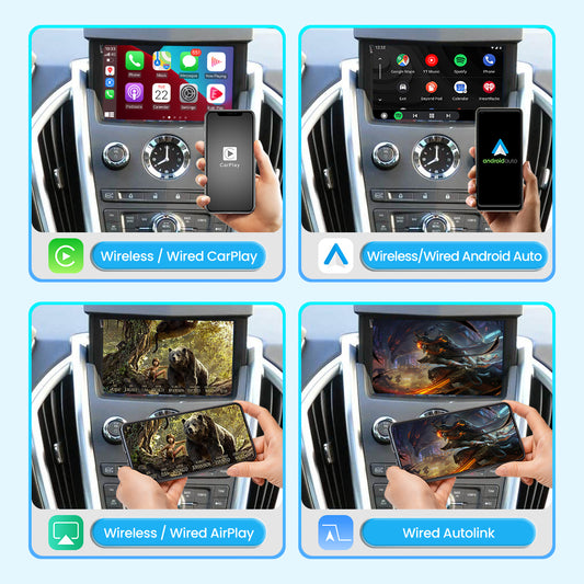 Wireless Apple CarPlay Interface for Cadillac SRX (2009–2012) – Android Auto AirPlay Retrofit (WJGM-3)