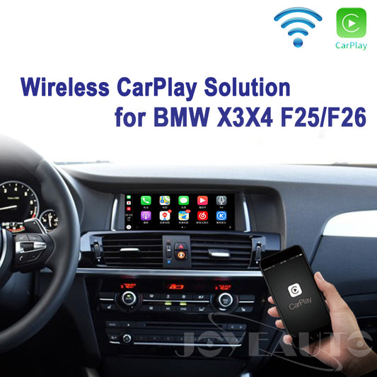 BMW X3 F25 X4 F26 2013-2017 NBT WiFi Wireless Apple CarPlay Interface Retrofit with Reverse Camera