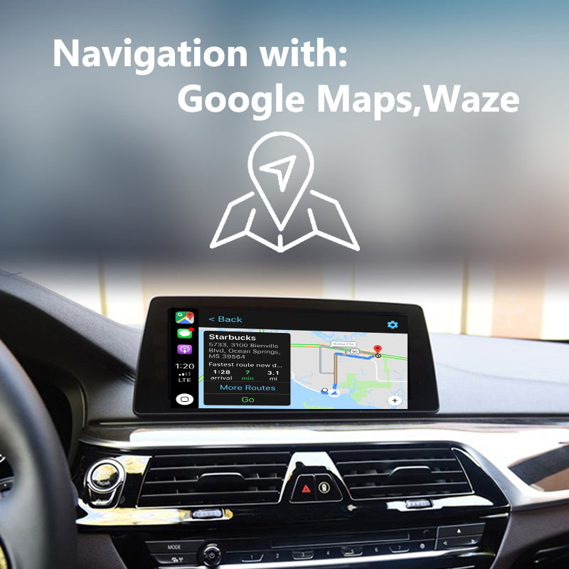 BMW 5 Series F10 F11 F07 2009-2012MY CIC WiFi Wireless Apple CarPlay Interface with Reverse Camera - detail 4