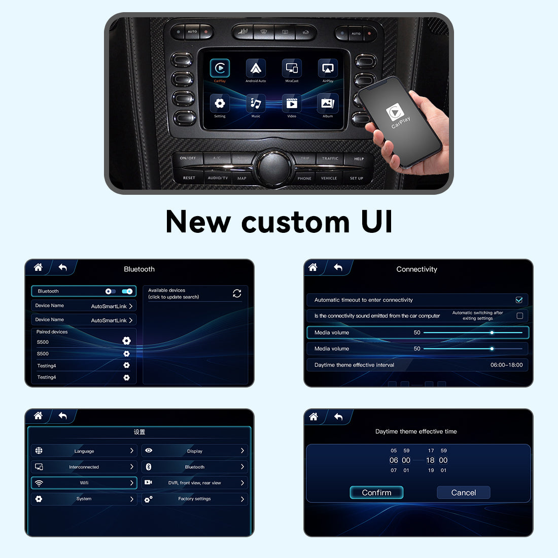 (WZBT-0) JoyeAuto Wireless Apple Carplay AirPlay Android Auto Interface for 2004-2011 Bentley Continental Flying Spur Support Touchscreen Mirror-link Plug and Play - detail 7