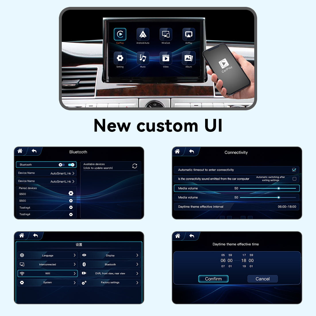 (WZAU-4) Joyeauto Audi A6 A7 MIB2 RMC A8 c7 MMI 3G Wireless Apple CarPlay Android Auto iOS AirPlay Retrofit - detail 8
