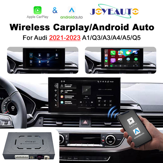 (WZAU-7)Joyeauto 2021-2023 Audi A1 Q3 Q3 Q4 Q5 Q5 MIB3 WIFI Wireless Apple CarPlay Android Auto Hicar iOS Airplay Mirror-link Retrofit