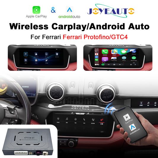 (WZFR-5)JoyeAuto Wireless Apple Carplay AirPlay Android Auto Mirror-Link Interface for Ferrari Protofino GTC4 Plug and Play