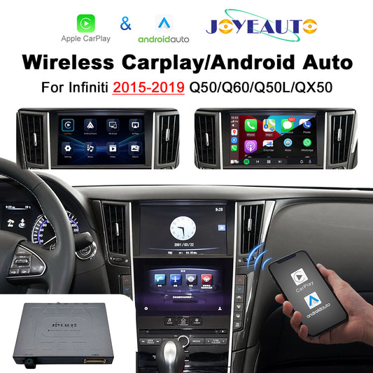 (WZIN-1) New Joyeauto Carplay Module Retrofit for 2015-2019 Infiniti Q50 Q60 Q50L QX50 WiFi Wireless Apple CarPlay AirPlay Android Auto