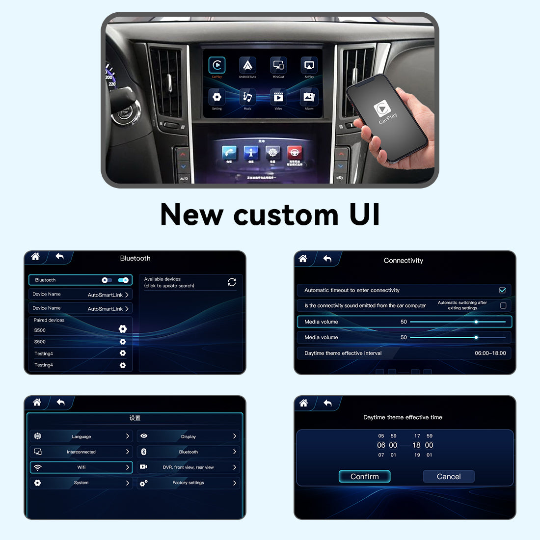 (WZIN-1) New Joyeauto Carplay Module Retrofit for 2015-2019 Infiniti Q50 Q60 Q50L QX50 WiFi Wireless Apple CarPlay AirPlay Android Auto - detail 8