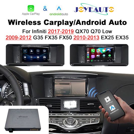 (WZIN-3) New JoyeAuto Carplay Module Retrofit for Infiniti QX70 Q70 EX25 G35 FX35 FX50 EX35 WiFi Wireless Apple CarPlay AirPlay Android Auto Interface