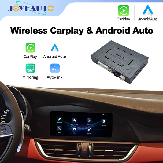 Wireless Apple CarPlay Siri voice control for Alfa Romeo Giulia and Stelvio 2017–2019, supporting calls, music and navigation.