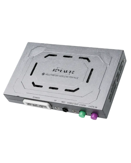 JoyeAuto CarPlay module black screen troubleshooting device with LVDS input and video interface ports