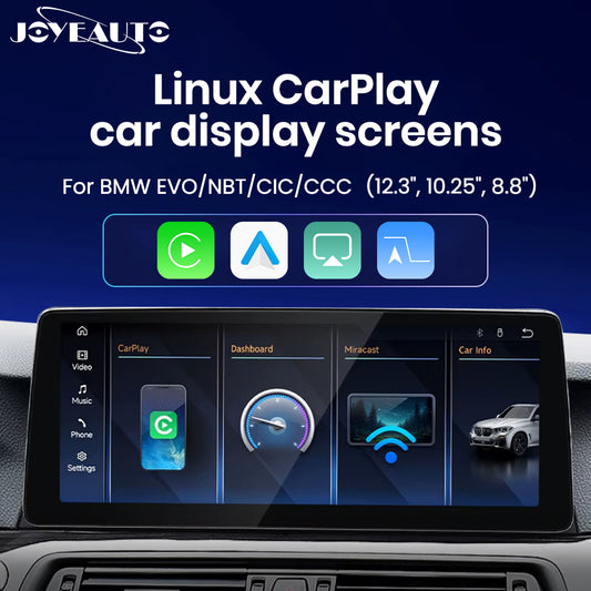 JoyeAuto BMW Linux Screen Upgrade with Wireless Apple CarPlay & Android Auto | 8.8" / 10.25" / 12.3" HD Touch Display
