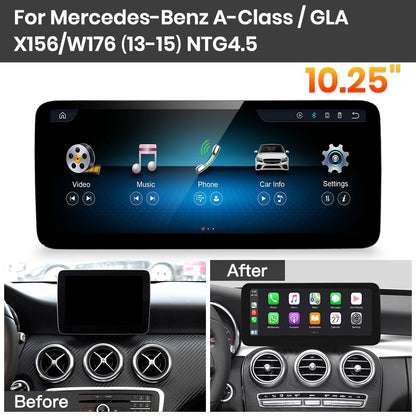 JoyeAuto Mercedes-Benz Linux Screen Upgrade with Wireless Apple CarPlay & Android Auto | 10.25" / 12.3" HD Touch Display