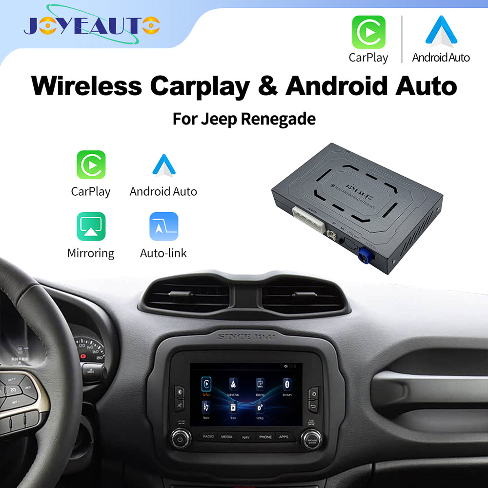Wireless CarPlay Interface for Jeep Renegade Uconnect 6.5 | Apple CarPlay Android Auto Retrofit (WJJP-2)