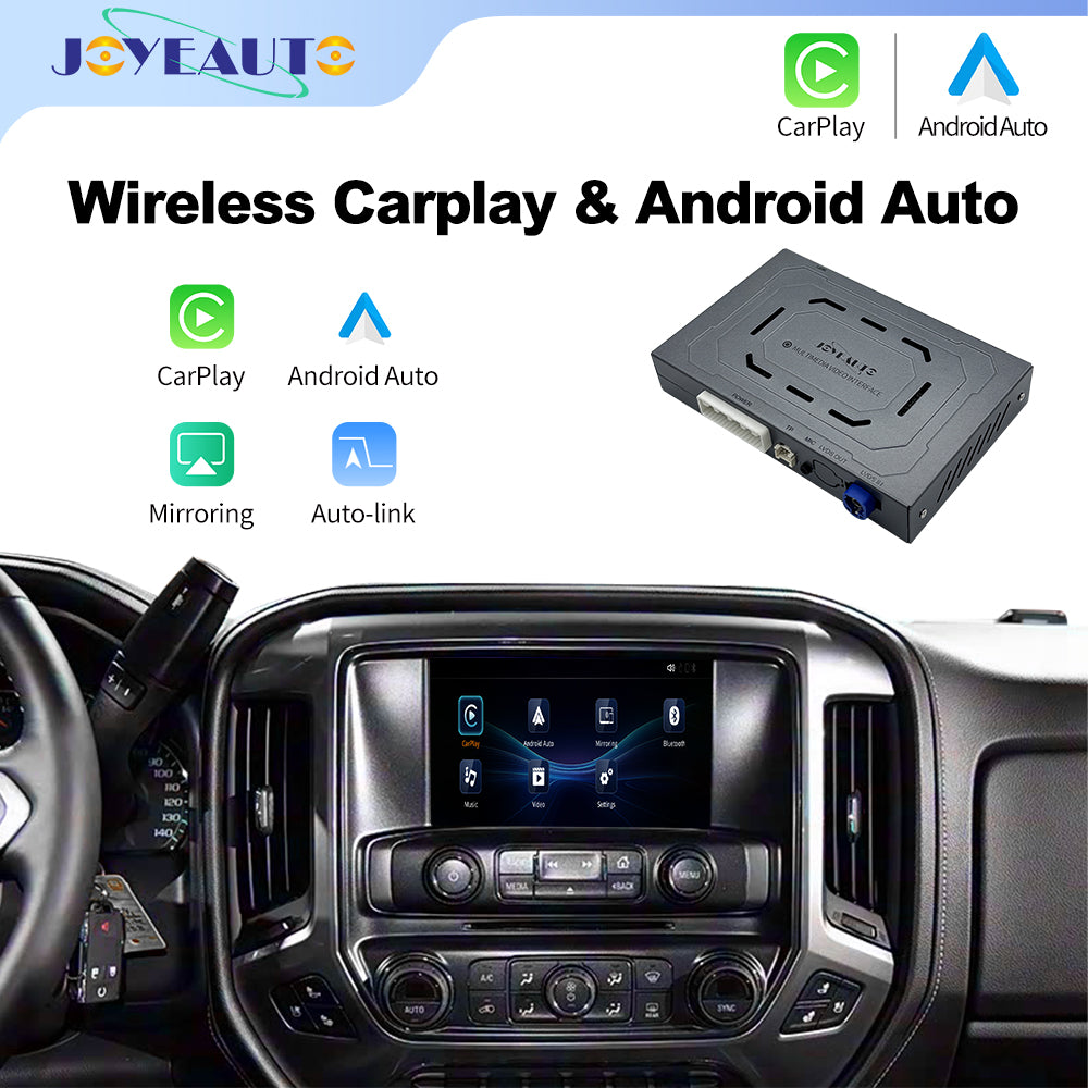 Wireless Apple CarPlay Android Auto Interface for Chevrolet Corvette Impala Silverado Suburban Tahoe (2014–2020) – AirPlay Mirror Link (WJCH-1)