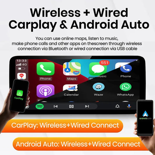 JoyeAuto Mercedes-Benz Linux Screen Upgrade with Wireless Apple CarPlay & Android Auto | 10.25" / 12.3" HD Touch Display