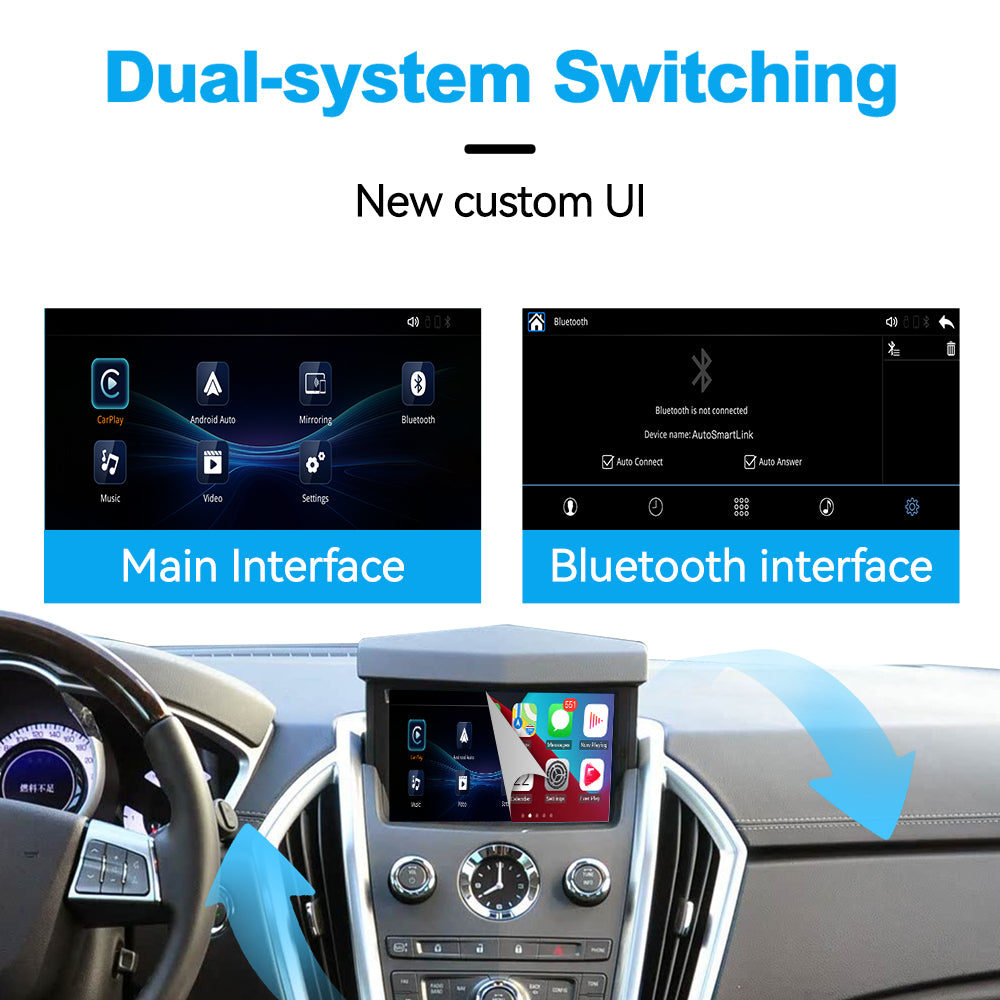 Wireless Apple CarPlay Interface for Cadillac CTS (2009–2012) – Android Auto AirPlay Retrofit (WJGM-2)