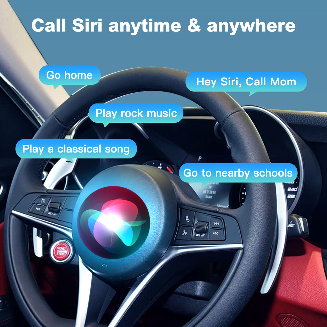 (WZAF-1) JoyeAuto Alfa Wireless Apple Carplay AirPlay Android Auto Interface for 2017 2018 2019 Alfa Giulia Stelvio Mirror-link Plug and Play - detail 7
