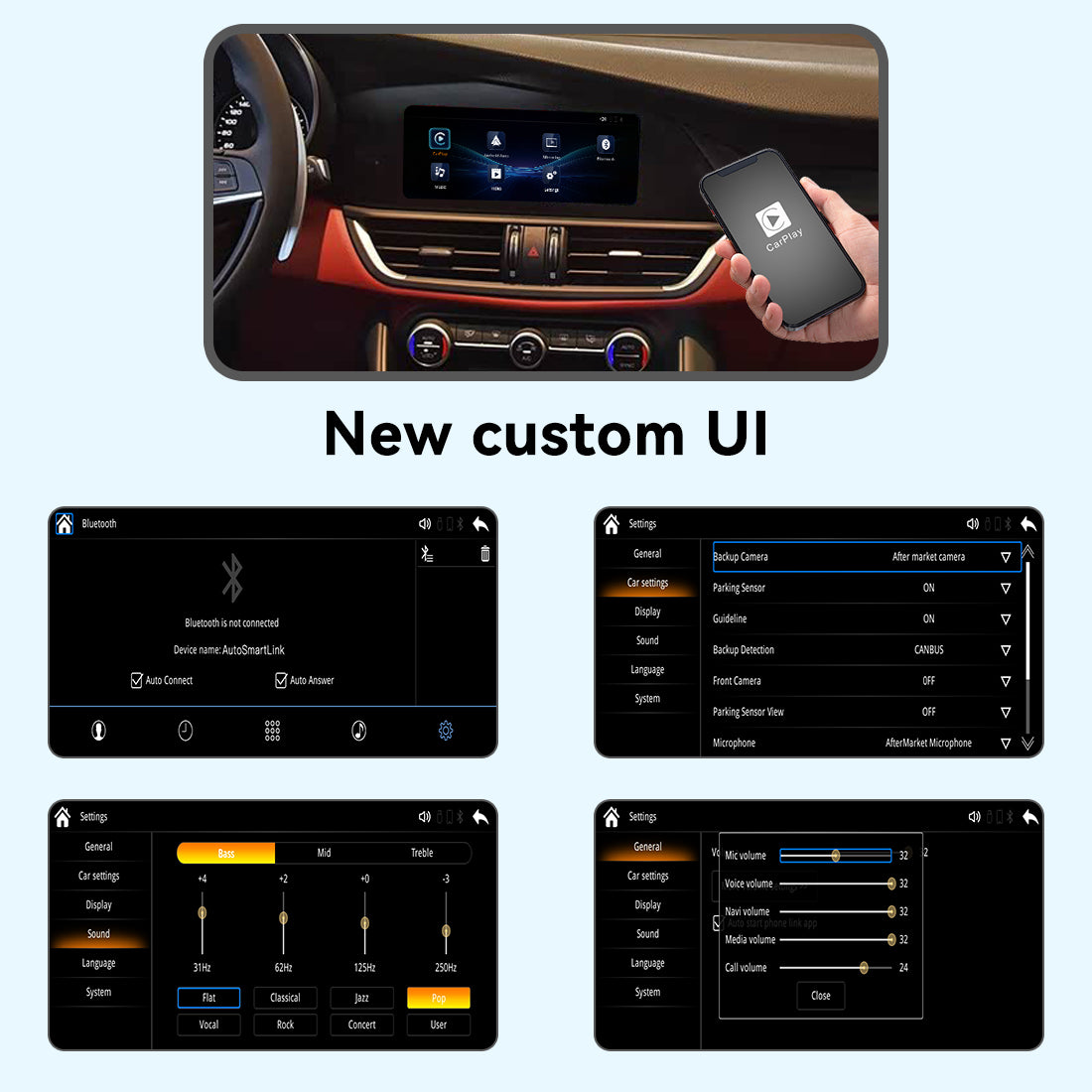 (WZAF-1) JoyeAuto Alfa Wireless Apple Carplay AirPlay Android Auto Interface for 2017 2018 2019 Alfa Giulia Stelvio Mirror-link Plug and Play - detail 8