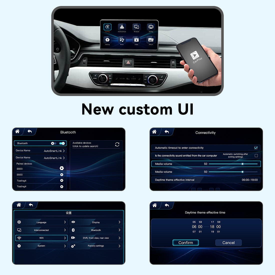 (WZAU-2) Joyeauto Audi A3 MMI 3G A4/A5/Q2/Q5/Q7 B9 MIB WiFi Wireless Apple CarPlay Android Auto iOS AirPlay Retrofit - detail 8