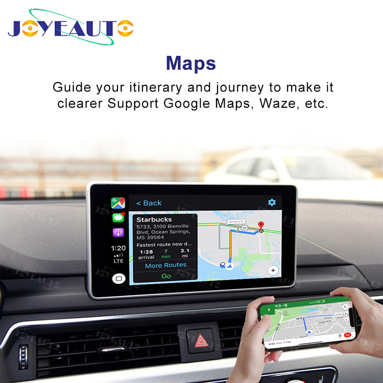 (WZAU-2) Joyeauto Audi A3 MMI 3G A4/A5/Q2/Q5/Q7 B9 MIB WiFi Wireless Apple CarPlay Android Auto iOS AirPlay Retrofit - detail 3