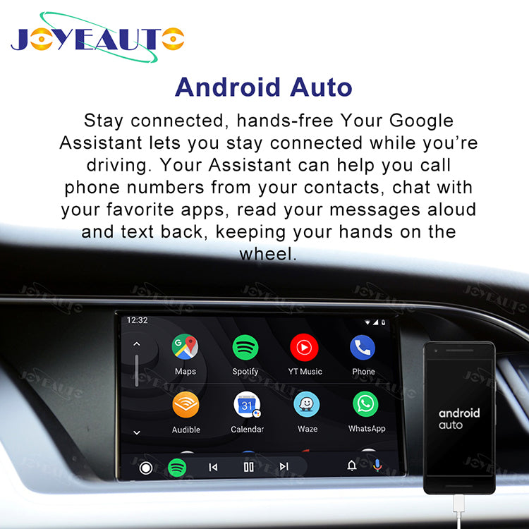 (WZAU-1) New Joyeauto Audi A4 A5 Q5 b8 without MMI Concert Symphony WIFI Wireless Apple CarPlay AirPlay Android Auto Retrofit - detail 7