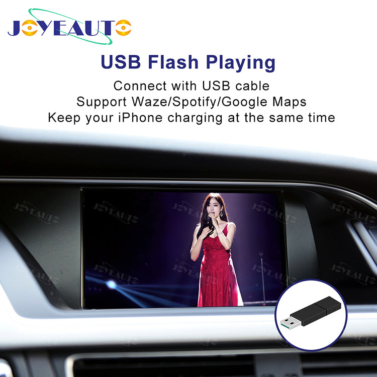 (WZAU-1) New Joyeauto Audi A4 A5 Q5 b8 without MMI Concert Symphony WIFI Wireless Apple CarPlay AirPlay Android Auto Retrofit - detail 8