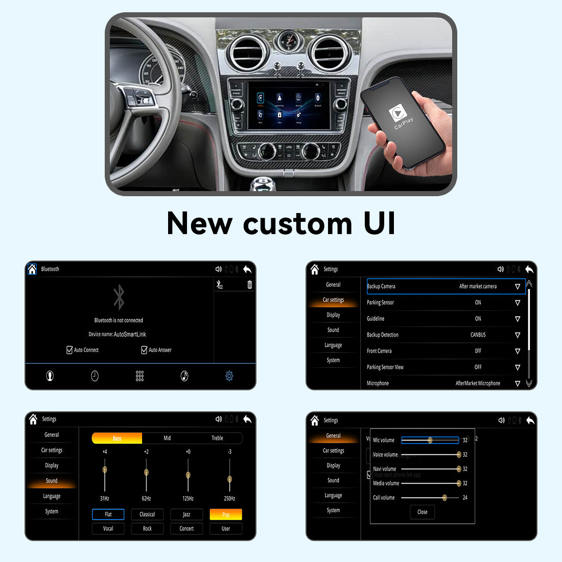 (WZBT-3) JoyeAuto Wireless Apple Carplay AirPlay Android Auto Interface for 2016-2019 Bentley Bentayga Mirror-link Plug and Play - detail 10