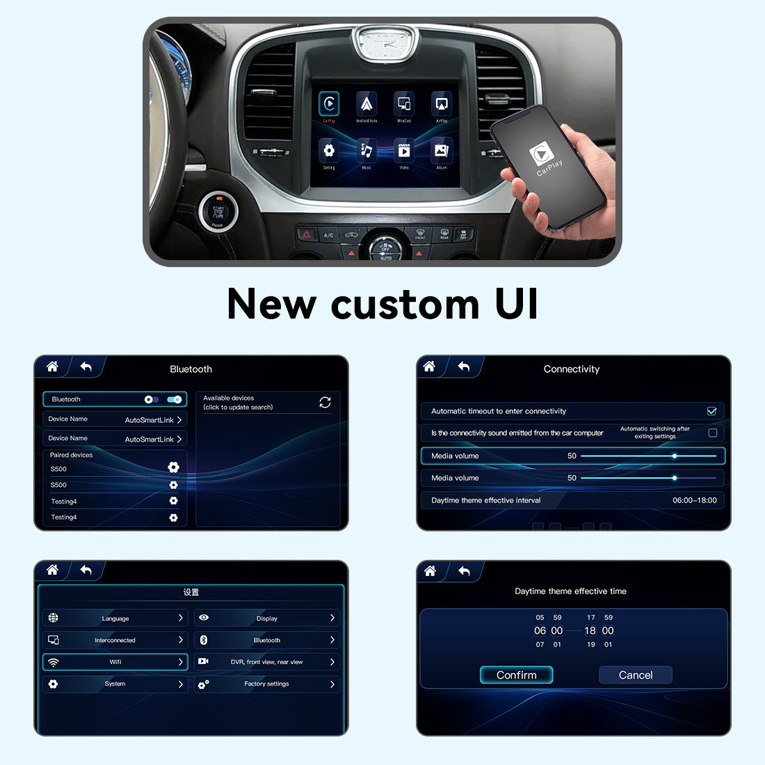 (WZCL-1) JoyeAuto Chrysler Wireless Apple Carplay AirPlay Android Auto Interface Upgrade for Chrysler 2012-2016 300C Mirror-link Plug and Play - detail 5