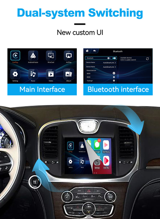 (WZCL-2) JoyeAuto Chrysler Wireless Apple Carplay AirPlay Android Auto Interface Upgrade for Chrysler 2014-2016 300C Mirror-link Plug and Play - detail 3