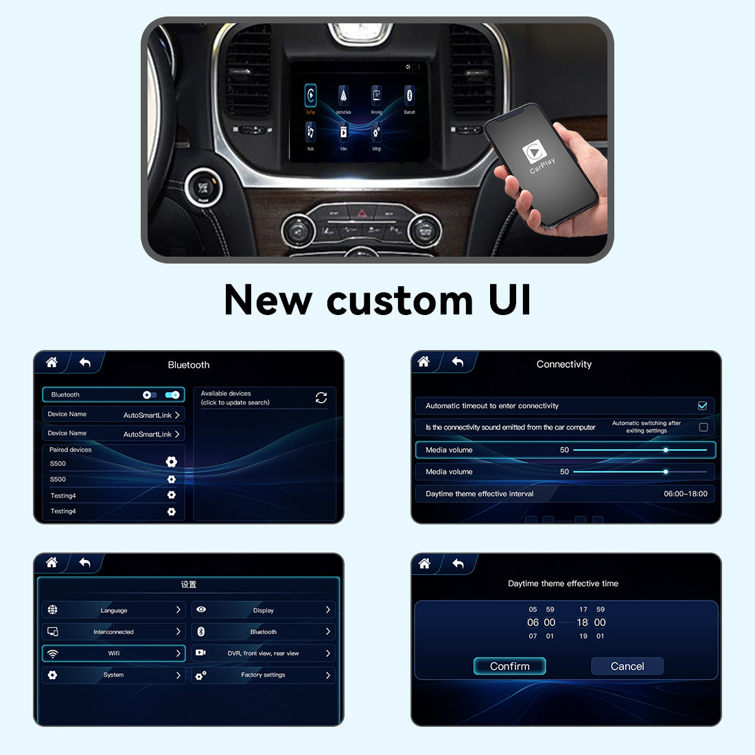(WZCL-2) JoyeAuto Chrysler Wireless Apple Carplay AirPlay Android Auto Interface Upgrade for Chrysler 2014-2016 300C Mirror-link Plug and Play - detail 5