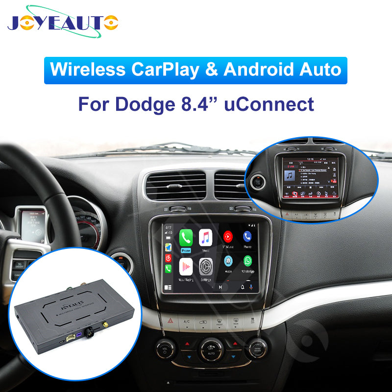 JoyeAuto Wireless Apple CarPlay Android Auto Interface for Dodge Uconnect8.4 2014-2017MY