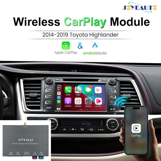 Upgrade 2014 - 2019 Toyota Corolla Highlander Land Cruiser Wireless Apple CarPlay Android Auto Retrofit Module