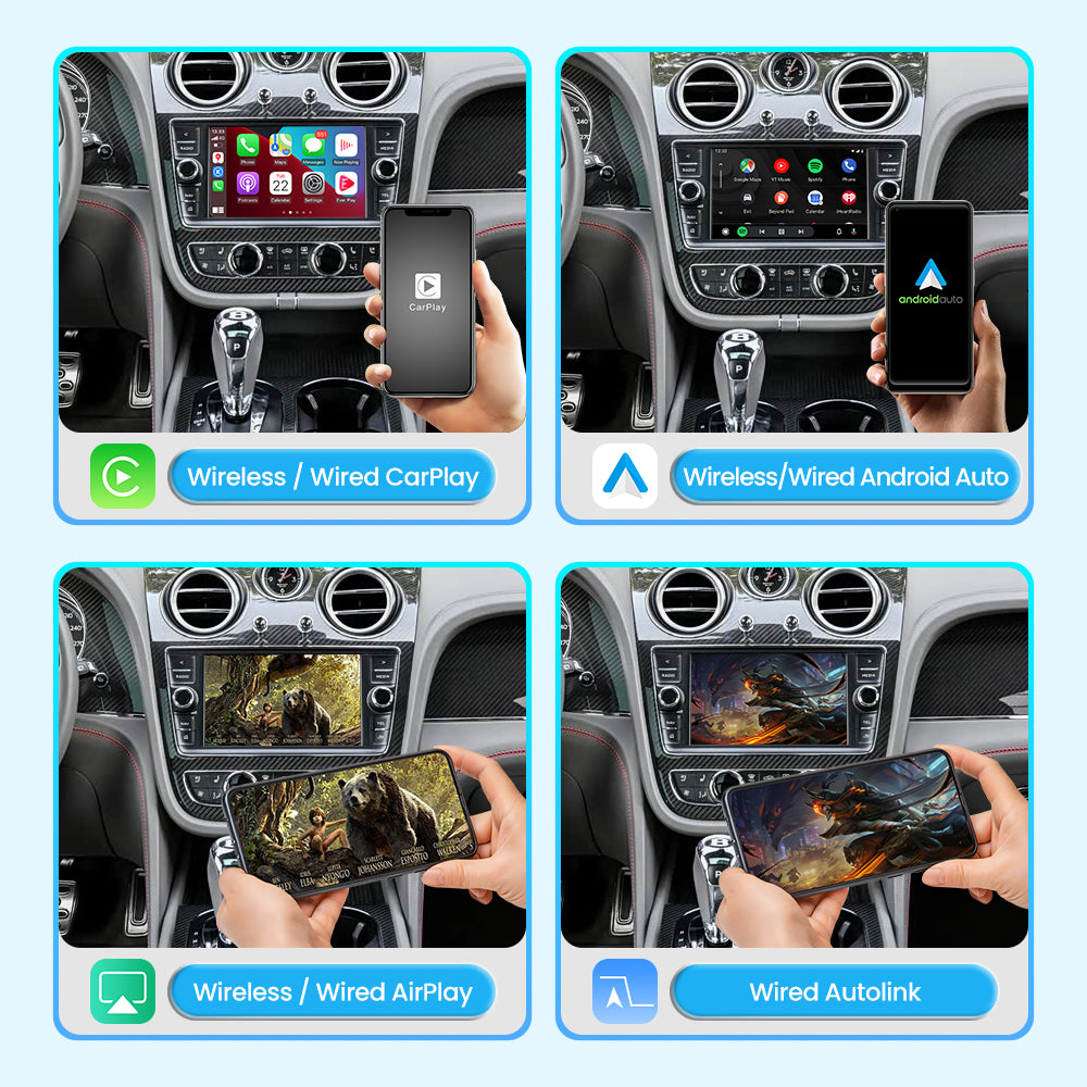 (WZBT-3) JoyeAuto Wireless Apple Carplay AirPlay Android Auto Interface for 2016-2019 Bentley Bentayga Mirror-link Plug and Play - detail 4