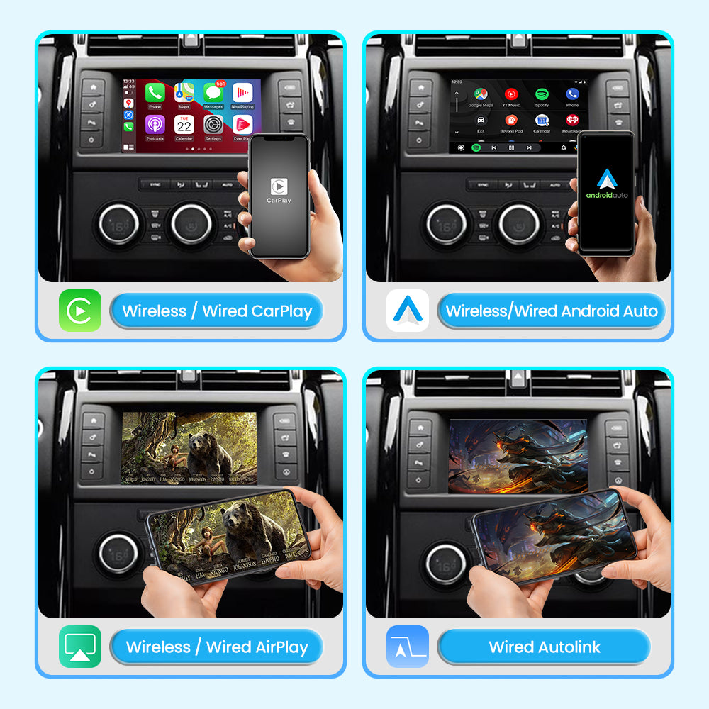 (WZLR-1) New Joyeauto 2016-2019 Discovery 5 Discovery Sport Range Rover Evoque Jaguar XE XF F-Type F-Pace Harman Head Unit WiFi Wireless Apple CarPlay AirPlay Android Auto Retrofit - detail 4