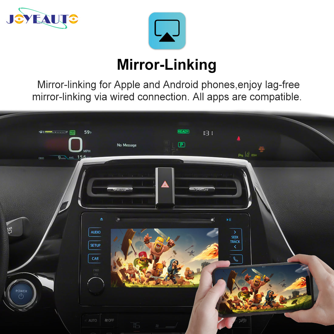 Upgrade 2014-2019 Toyota Touch 2 Entune 2.0 C-HR Wireless Apple CarPlay Android Auto Retrofit Module Corolla Tacoma Avensis Tundra Auris Yaris Camry Avalon Prius c Verso Verso s Sequoia Alphard Sienna Land Cruiser Highlander Prius RAV4 - detail 4