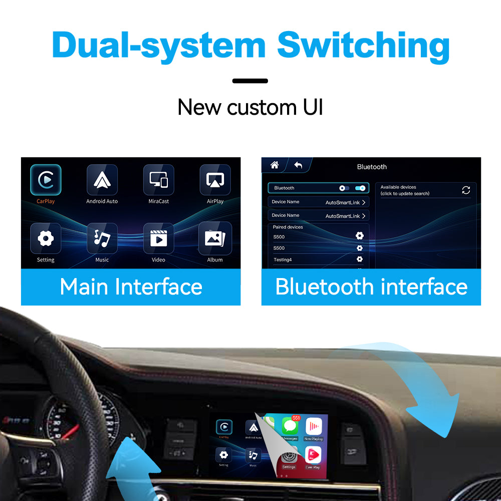 (WZAU-6)Joyeauto 2003-2009 Audi A4 A5 A6 A7 A8 MMI 2G WIFI Wireless Apple CarPlay Android Auto iOS Airplay Mirror-link Retrofit - detail 5