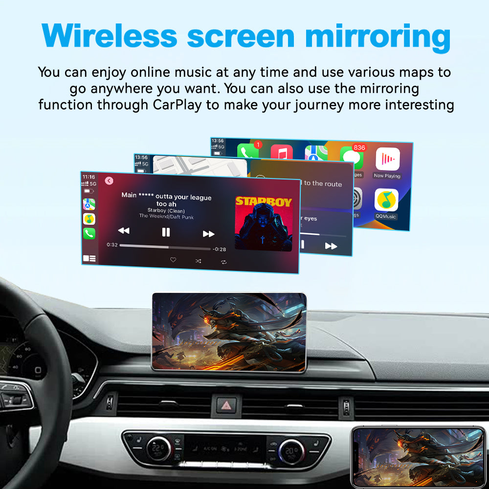 (WZAU-2) Joyeauto Audi A3 MMI 3G A4/A5/Q2/Q5/Q7 B9 MIB WiFi Wireless Apple CarPlay Android Auto iOS AirPlay Retrofit - detail 9