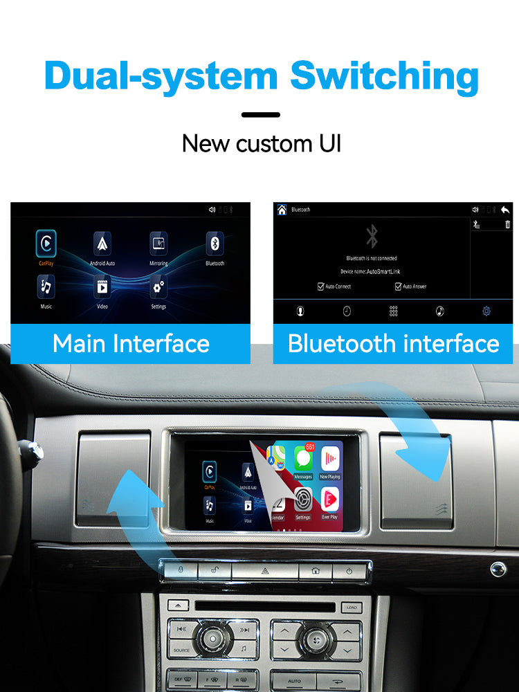 (WZLR-5)JoyeAuto Wireless Apple Carplay AirPlay Android Auto Interface Retrofit for Land Rover Jaguar 2007-2011 XF 2010-2014 XK - detail 2