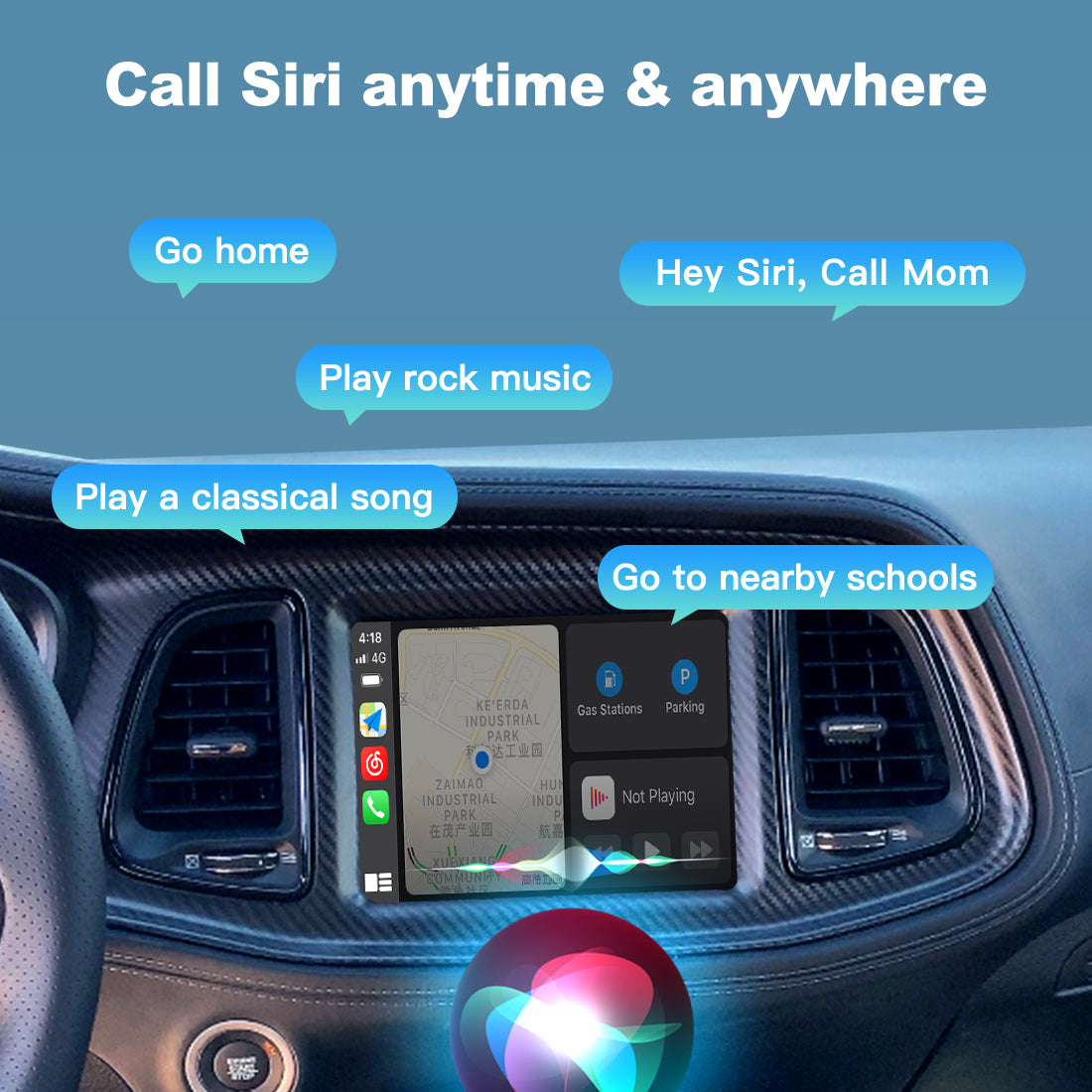 (WZJP-1) JoyeAuto Wireless Apple Carplay AirPlay Android Auto Interface for JEEP Cherokee Grand Cherokee Uconnect 8.4 Plug and Play - detail 9