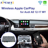 JoyeAuto wireless Apple CarPlay interface for 2012–2017 Audi A8 with the original factory display
