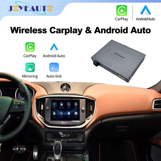 (WZMA-1) Joyeauto WiFi Wireless Apple CarPlay Android Auto Upgrade for Maserati Quattroporte Ghibli 2014-2017MY with Rear Camera