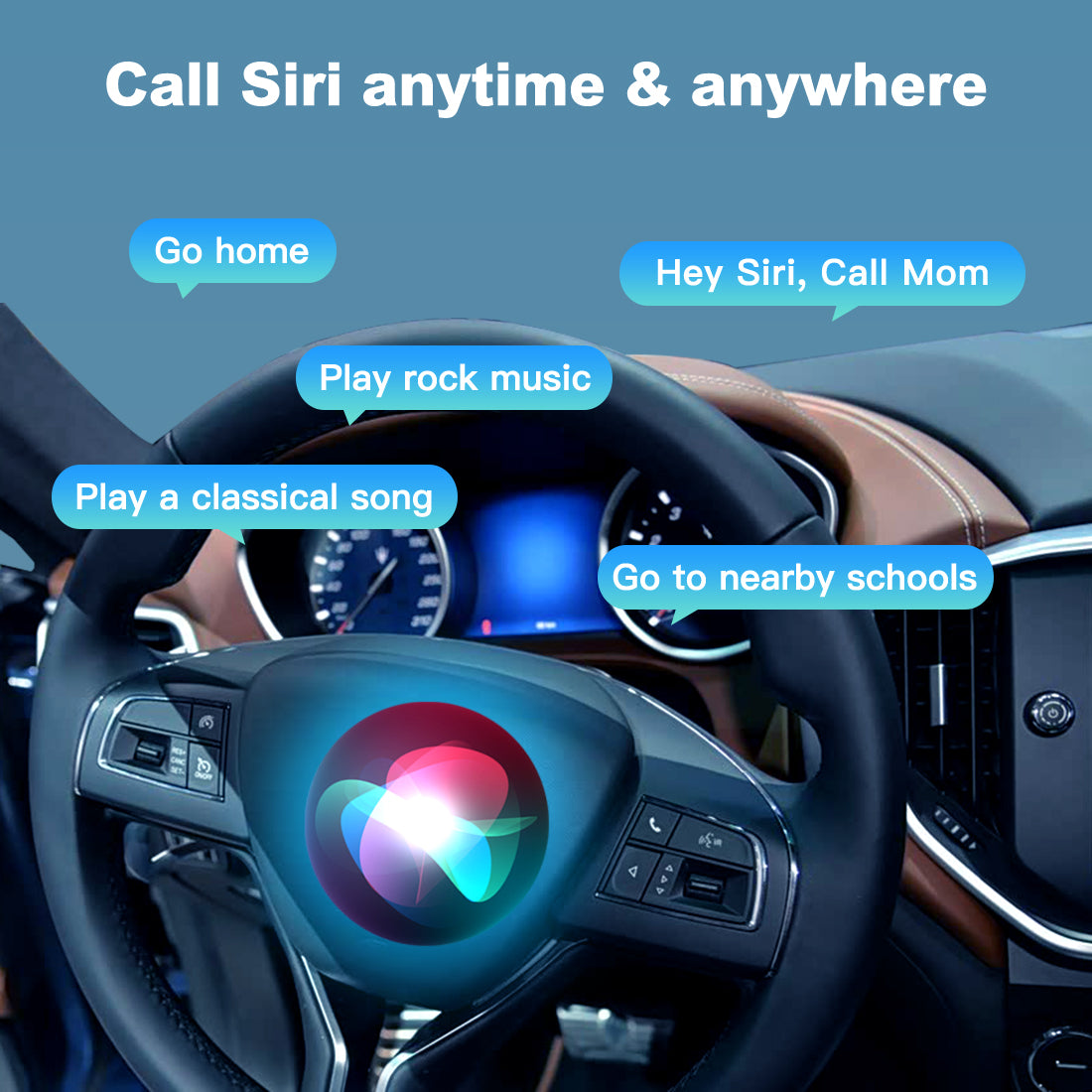 (WZMA-1) Joyeauto WiFi Wireless Apple CarPlay Android Auto Upgrade for Maserati Quattroporte Ghibli 2014-2017MY with Rear Camera - detail 10
