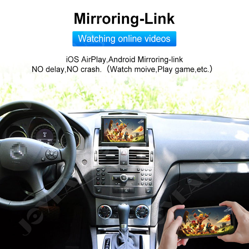 (WZME-3) Joyeauto Mercedes Benz C E GLK SLK 2008-2011 NTG4.0 WiFi Wireless Apple CarPlay Airplay Android Auto Retrofit - detail 5