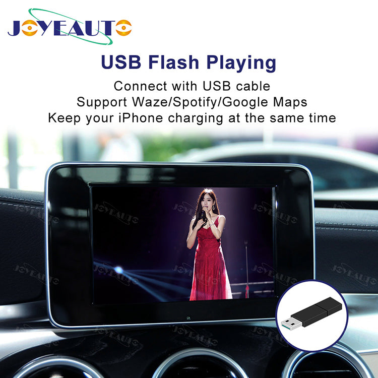 (WZME-1) Joyeauto Mercedes A B C E M S CLA GLK GLA ML SLK GLC CLS NTG5 2015-2018 WiFi Wireless Apple CarPlay Android Auto Interface - detail 4