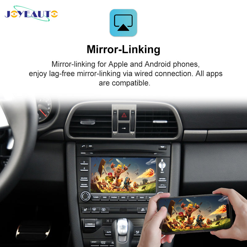 (WZPO-0) Joyeauto 2009-2012 Porsche PCM3.0 Cayenne Turbo 997 987 WIFI Wireless Apple CarPlay AirPlay Android Auto Interface - detail 6