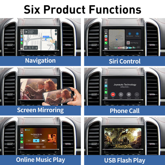 Porsche PCM 3.1 upgrade with navigation, Siri control, screen mirroring, phone calls, online music and USB playback