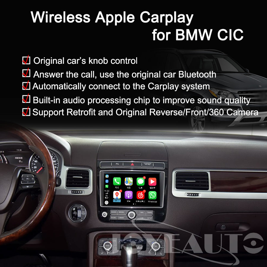 Volkswagen Touareg RCD850 RNS850 2010-2017 WiFi Wireless Apple CarPlay AirPlay Android Auto Retrofit - detail 2