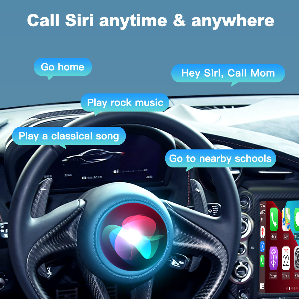 Apple CarPlay-compatible navigation, music, audiobook, radio and messaging apps