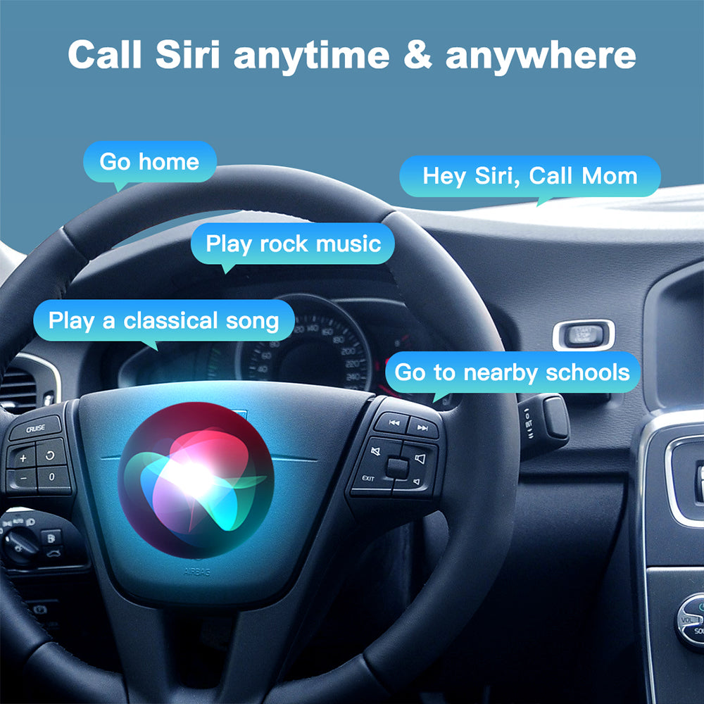 Wireless smartphone screen mirroring on a Volvo factory infotainment display
