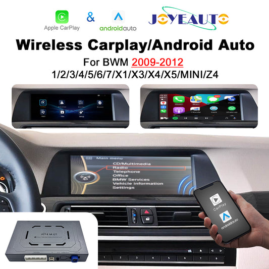 (WZBM-3) Joyeauto BMW CIC 1 3 5 6 7 X1 X3 X5 X6 MINI 2009- 2012 Wireless Apple CarPlay Airplay Android Auto Interface Retrofit