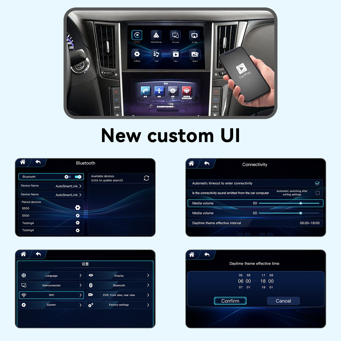 (WZIN-4) New JoyeAuto Carplay Module Retrofit for 2013-2015 Infiniti Q50 Q60 Q50L WiFi Wireless Apple CarPlay AirPlay Android Auto Interface - detail 6