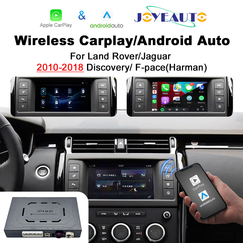 (WZLR-1) New Joyeauto 2016-2019 Discovery 5 Discovery Sport Range Rover Evoque Jaguar XE XF F-Type F-Pace Harman Head Unit WiFi Wireless Apple CarPlay AirPlay Android Auto Retrofit